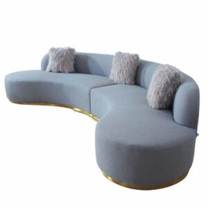 zara 2 seater curved sofa